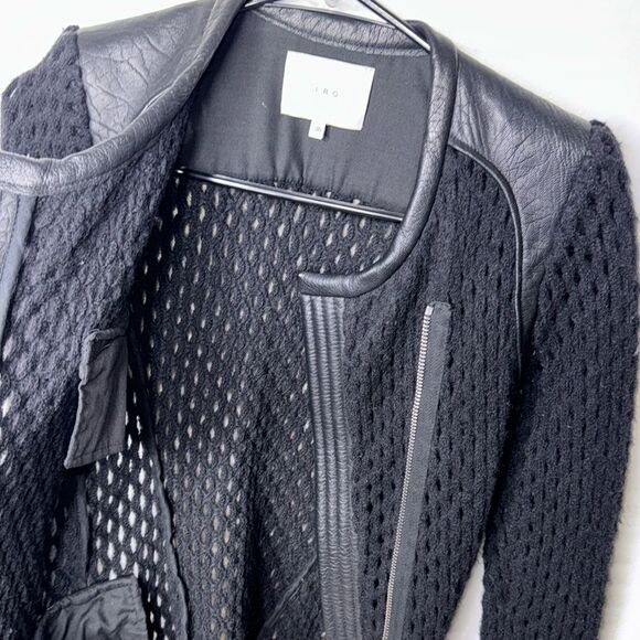 Iro lina knit wool-blend jacket Women’s size 36 - Picture 5 of 14